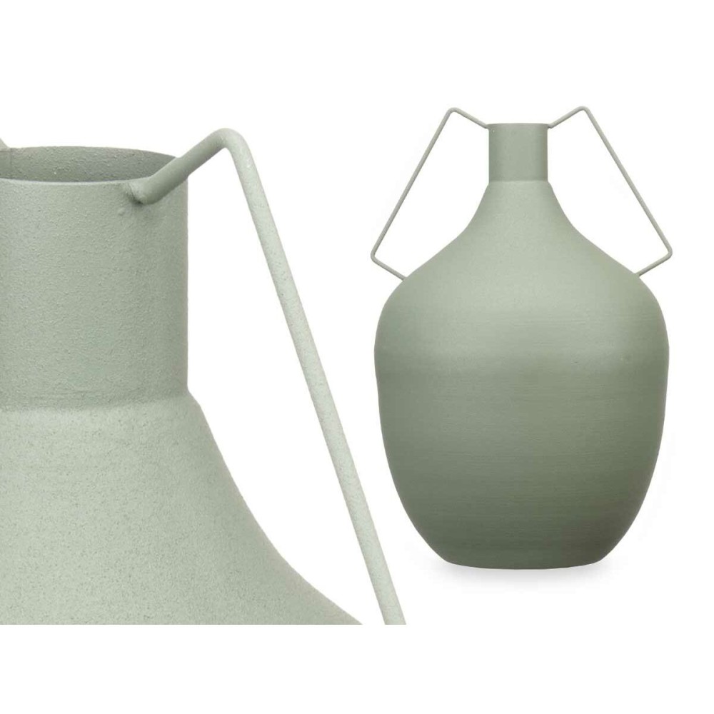 Vase Carafe Vert Acier 24 x 40 x 24 cm (4 Unités)