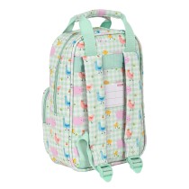 Schulrucksack Safta Granja Weiß Hellgrün 20 x 28 x 8 cm