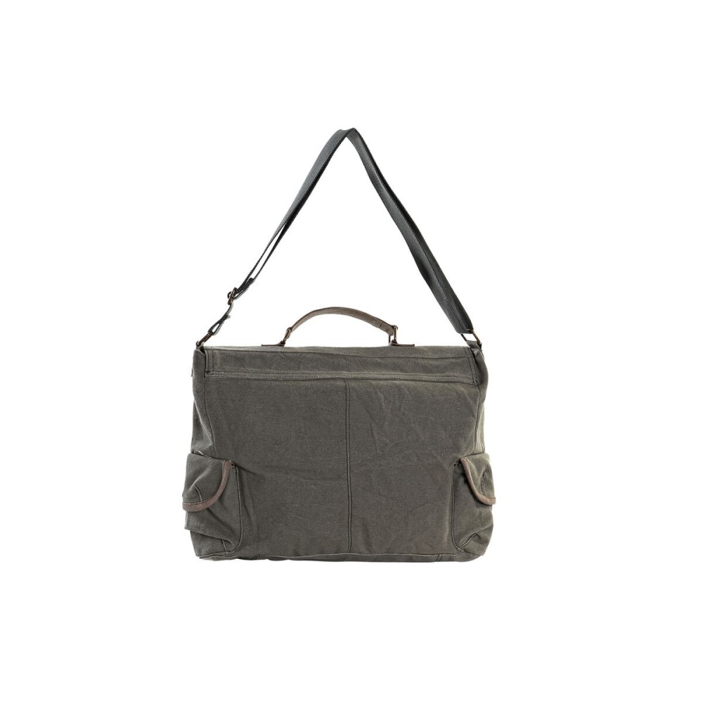 Sac bandoulière DKD Home Decor Bicyclette 48 x 10 x 37 cm Gris Marron