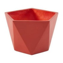 Plant pot Beau Rivage Fibreglass Geometric Pink Coral 50 x 30 cm