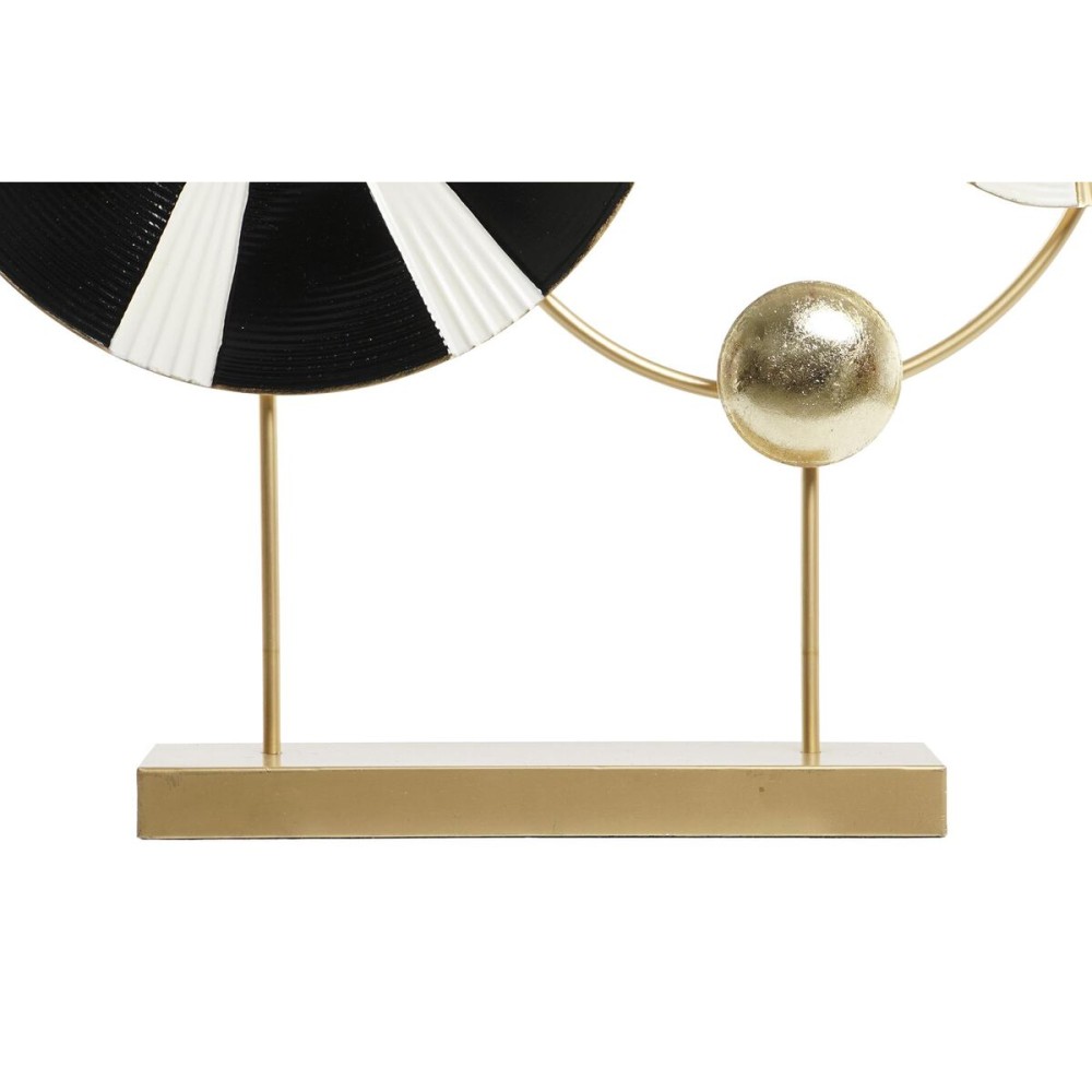 Figurine Décorative DKD Home Decor Noir Doré Métal Moderne (62 x 9 x 61,6 cm)