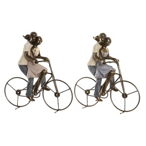 Figurine Décorative DKD Home Decor 24,5 x 10 x 25,5 cm Multicouleur Couple (2 Unités)