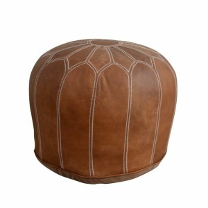 Repose-pied DKD Home Decor Marron Vintage 48 x 48 x 35 cm