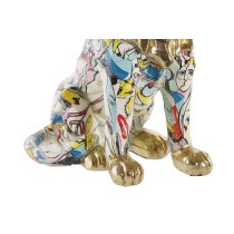 Deko-Figur DKD Home Decor Gold Löwe Harz Bunt Moderne (21 x 14,5 x 27 cm) (15 x 21 x 27 cm)