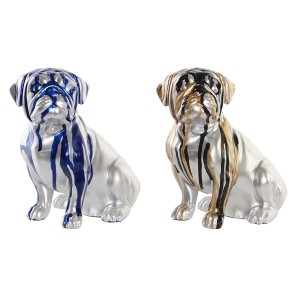 Deko-Figur DKD Home Decor Hund 19 x 11,5 x 18,5 cm (2 Stück)