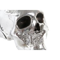 Deko-Figur DKD Home Decor Gold Silberfarben Totenkopf 16,5 x 10,5 x 11,5 cm (2 Stück)