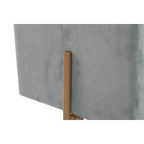 Fußstütze DKD Home Decor Metall türkis Polyester (45 x 45 x 45 cm)