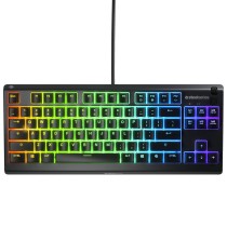 Tastatur SteelSeries Apex 3 Gaming Schwarz Mit Kabel Französisch AZERTY AZERTY