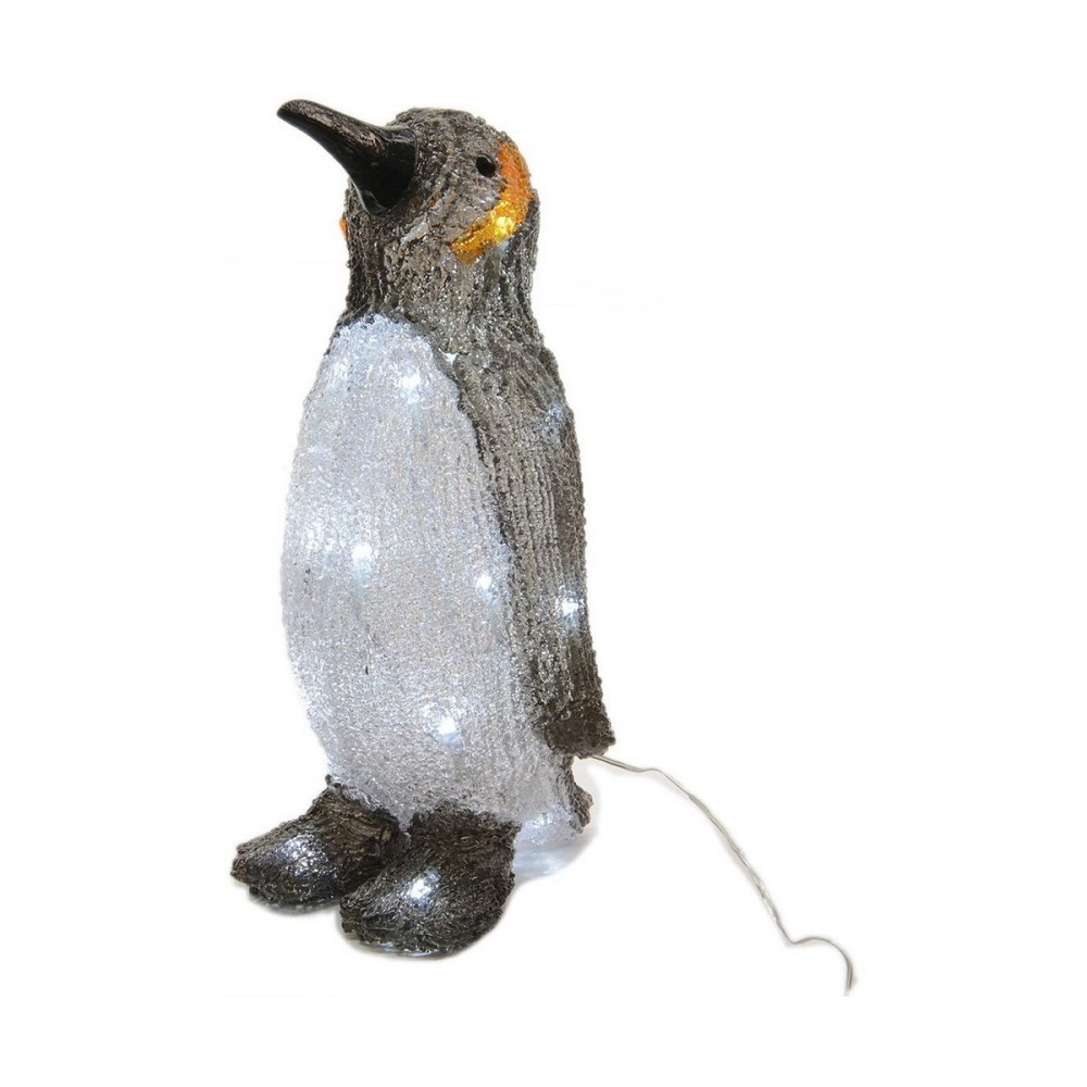 Weihnachtsschmuck Lumineo Pinguin 17 x 16 x 33 cm Weiß (4 Stücke)