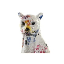 Decorative Figure DKD Home Decor White Multicolour Leopard Modern 16 x 8 x 25 cm