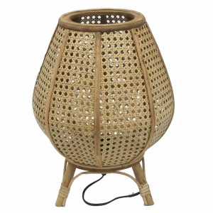 Tischlampe DKD Home Decor Braun Rattan 50 W (29 x 29 x 40 cm)