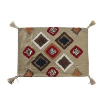 Housse de coussin DKD Home Decor 60 x 1 x 40 cm Multicouleur Frange