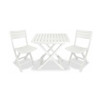 Ensemble Table + 2 Chaises IPAE Progarden Camping Set polypropylène