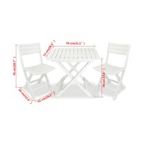 Ensemble Table + 2 Chaises IPAE Progarden Camping Set polypropylène