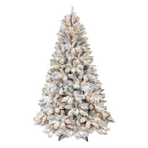 Sapin de Noël DKD Home Decor 150 cm Métal PE Enneigé