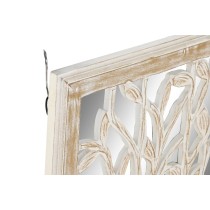 Décoration murale DKD Home Decor Miroir Arbre Blanc Bois MDF (45 x 2,5 x 65 cm)