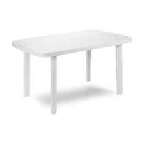 Side table IPAE Progarden 08330100 White Resin (72 x 137 x 85 cm )