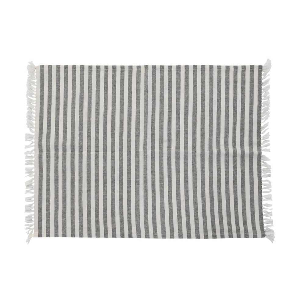 Tablier avec Poche DKD Home Decor 70 x 1 x 85 cm Gris Coton Blanc Vert