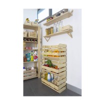 Stapelbare Organizer-Box Astigarraga 60 x 28,5 x 35,3 cm Holz Kiefer