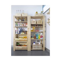 Stapelbare Organizer-Box Astigarraga 60 x 28,5 x 35,3 cm Holz Kiefer