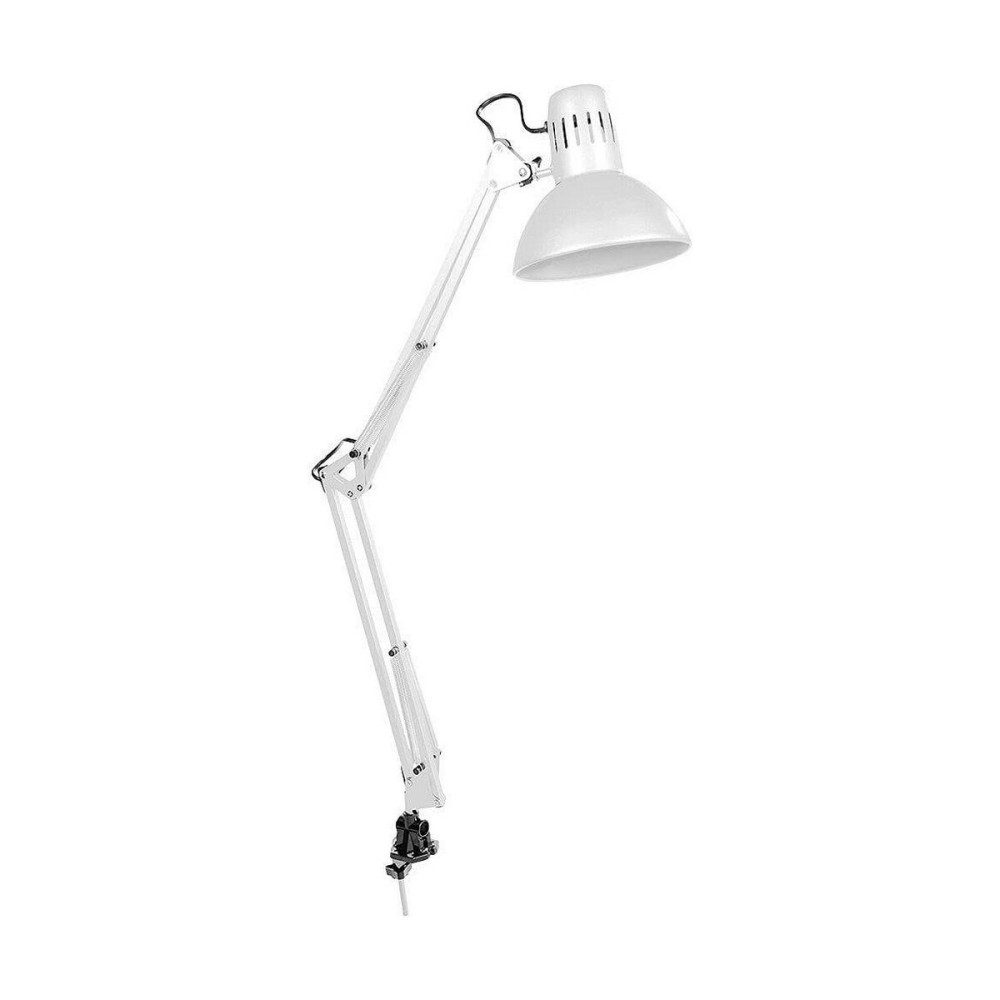 Lampe de bureau EDM Melbourne E27 60 W Flexo/Lampe de bureau Blanc Métal 24 x 98 cm