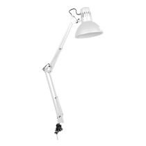 Lampe de bureau EDM Melbourne E27 60 W Flexo/Lampe de bureau Blanc Métal 24 x 98 cm