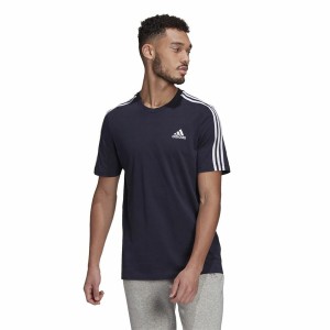 T-shirt à manches courtes homme Essentials 3 bandas Adidas Legend Ink Bleu Bleu foncé