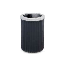 Glass Toothbrush Holder Anthracite Plastic 32 Units (7,5 x 11,5 x 7,5 cm)