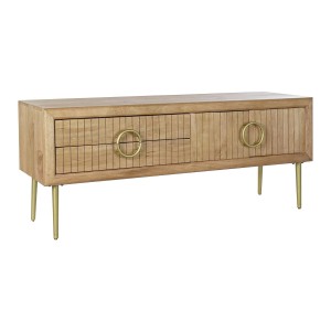 TV-Möbel DKD Home Decor Gold Braun Mango-Holz (147 x 40 x 60 cm)