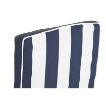 Coussin DKD Home Decor Blanc Blue marine Rayures 42 x 4 x 115 cm