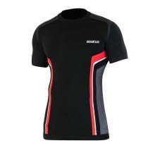 Men’s Short Sleeve T-Shirt Sparco HYPER-T Red Black M