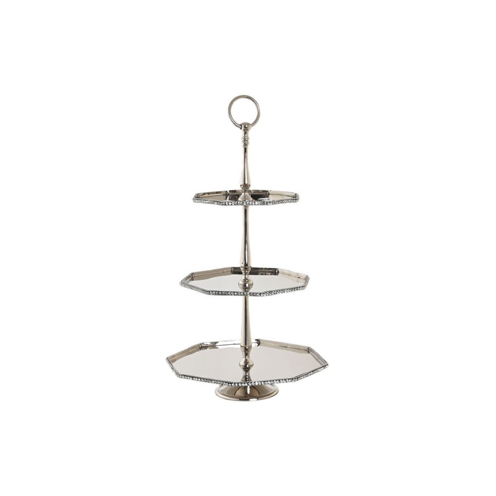 Centerpiece DKD Home Decor Silver Aluminium (28 x 28 x 47 cm)