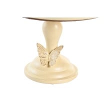 Centerpiece DKD Home Decor 24 x 22,6 x 18 cm Beige Butterflies