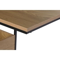 Beistelltisch DKD Home Decor 55 x 35 x 55 cm natürlich Schwarz Metall Holz MDF