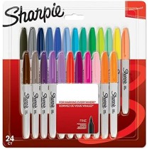 Marker-Set Sharpie 24 Stücke Permanent Bunt 0,9 mm