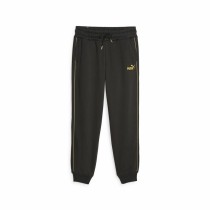 Long Sports Trousers Puma Ess+ Minimal Gold Black Lady