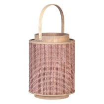 Lantern 26 x 26 x 34,5 cm Candleholder Brown Natural Fibre