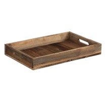 Plateau apéritif 48 x 32 x 6 cm Naturel Bois d'épicéa 3 Pièces