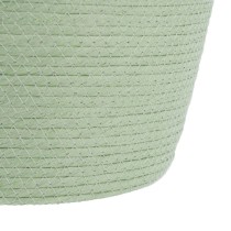 Lot de paniers Corde Vert clair 26 x 26 x 33 cm (3 Pièces)