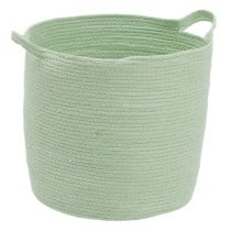 Set of Baskets Rope 33 x 33 x 38 cm Light Green (3 Pieces)