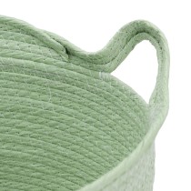 Set of Baskets Rope 33 x 33 x 38 cm Light Green (3 Pieces)