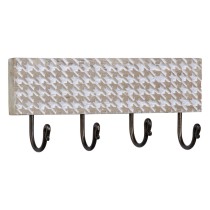 Wall mounted coat hanger 38 x 7 x 17 cm Metal Wood