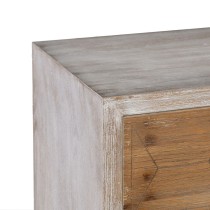 Schubladenschrank COUNTRY 50 x 35 x 112 cm natürlich Weiß Tannenholz Holz MDF