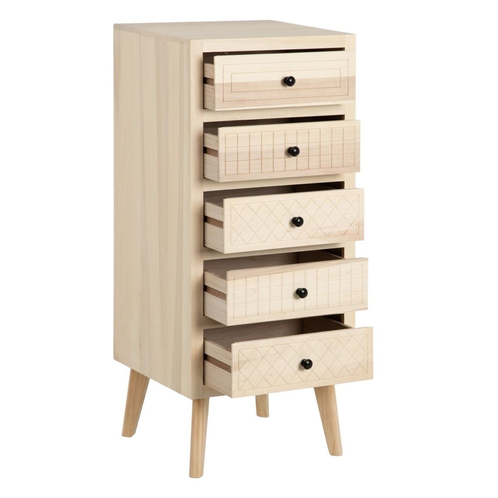 Schubladenschrank MARIE 42 x 40,2 x 100 cm natürlich Holz DMF