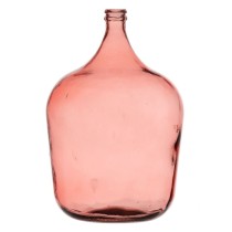 Decorative container 36,5 x 36,5 x 56 cm Pink recycled glass