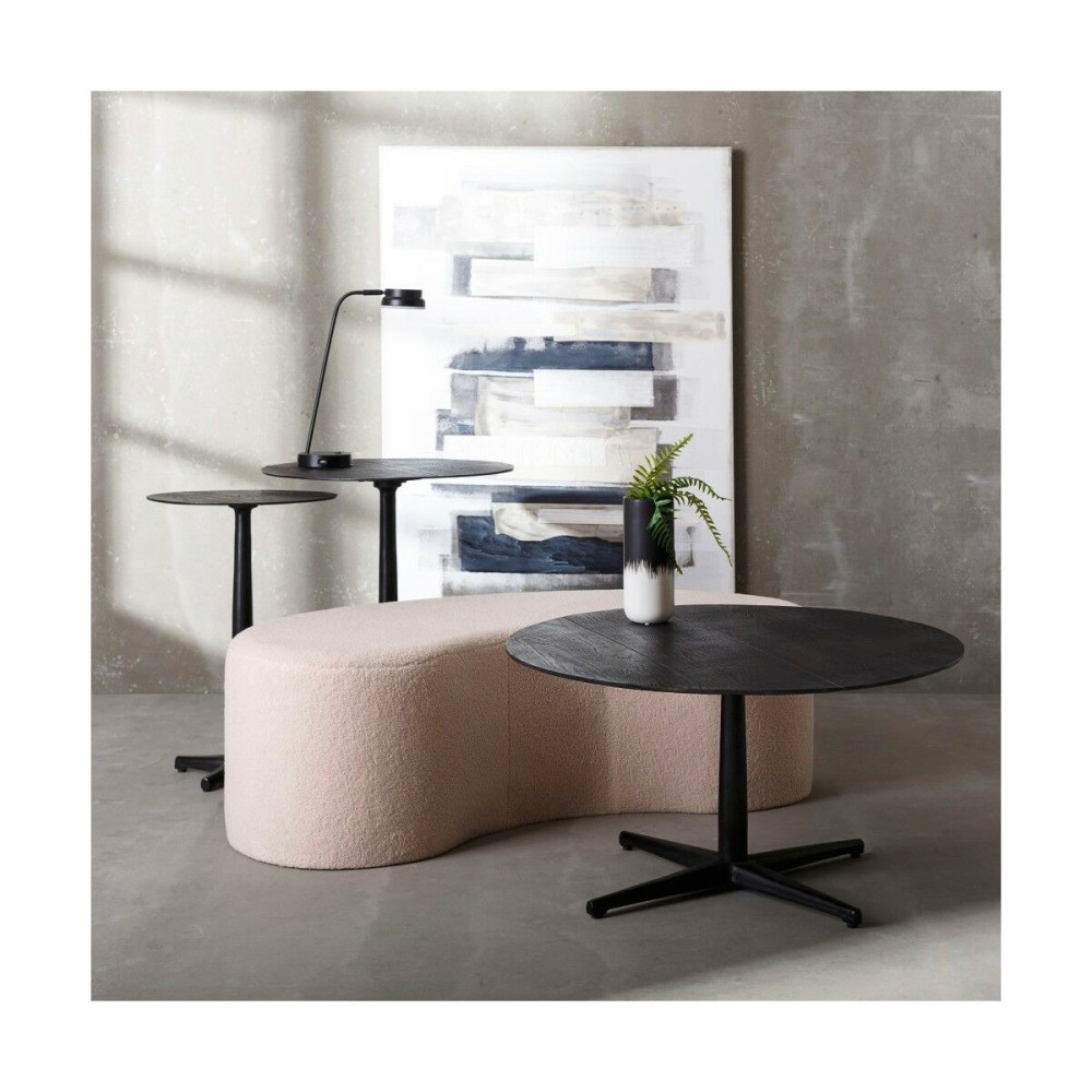 Table d'appoint 59 x 40 x 40 cm Noir Aluminium