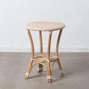 Side table 50 x 50 x 67 cm Natural Beige Rattan