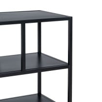 TV furniture 120 x 32 x 55 cm Black Steel