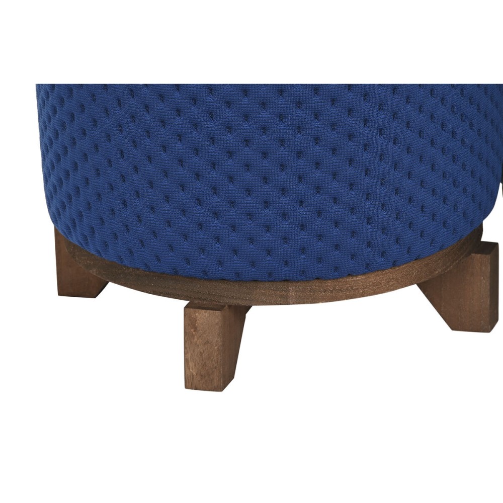 Repose-pied DKD Home Decor Bois 30 x 30 x 30 cm Vert Blue marine (2 Unités)