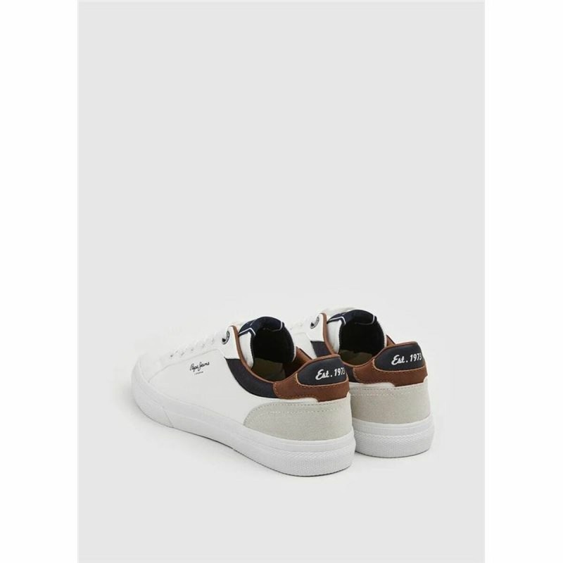 Chaussures de Sport pour Enfants Pepe Jeans Kenton Court Blanc